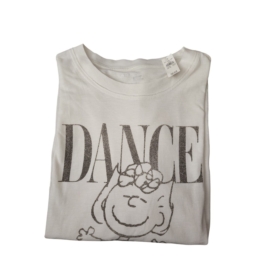 Aerie Peanuts Sally Brown Dance The Day Away Graphic Tee White XL NEW - Picture 6 of 8